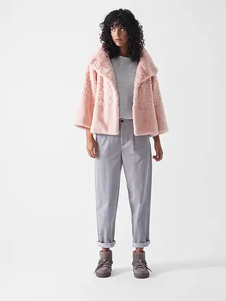 MARC CAIN | Jacke in Felloptik | rosa